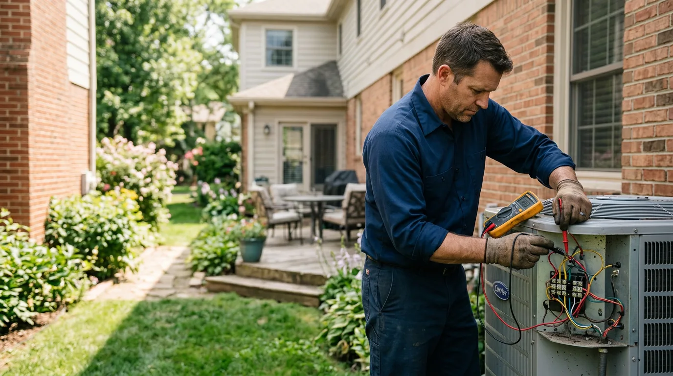 HVAC technician working near Alton, IA